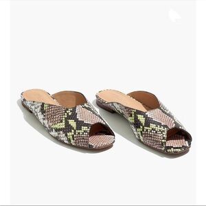 Madewell Snake Embossed leather Mule